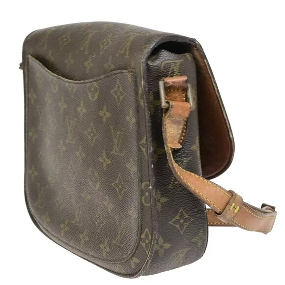 LOUIS VUITTON Saint Cloud GM Shoulder Bag Monogram Leather Brown - Picture 4 of 16